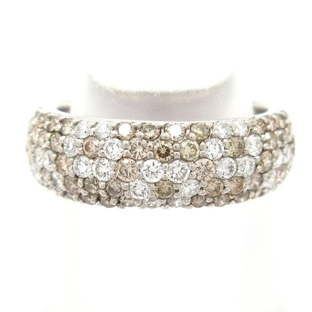 Ponte Vecchio 18K White Gold Brown #345702P24B